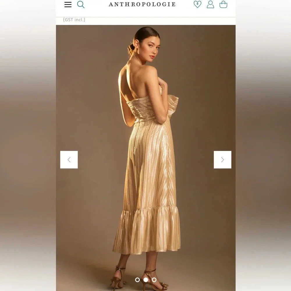 Hutch Gold Maxi Dress